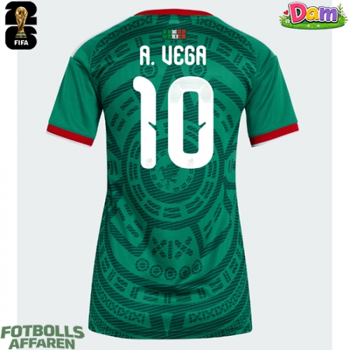Mexiko Alexis Vega #10 Hemmatröja Kvinnor VM 2026 Kortärmad